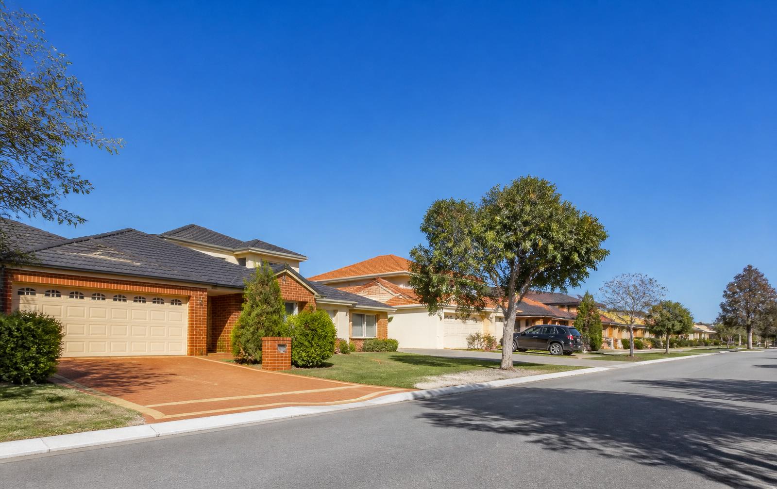 A residential street in Perth CBD, Perth.